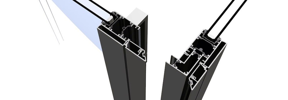 coulissant aluminium angle