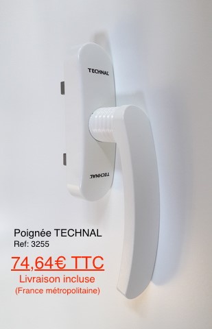 Prix poignée Technal 3255 Prix poignée Technal 3255